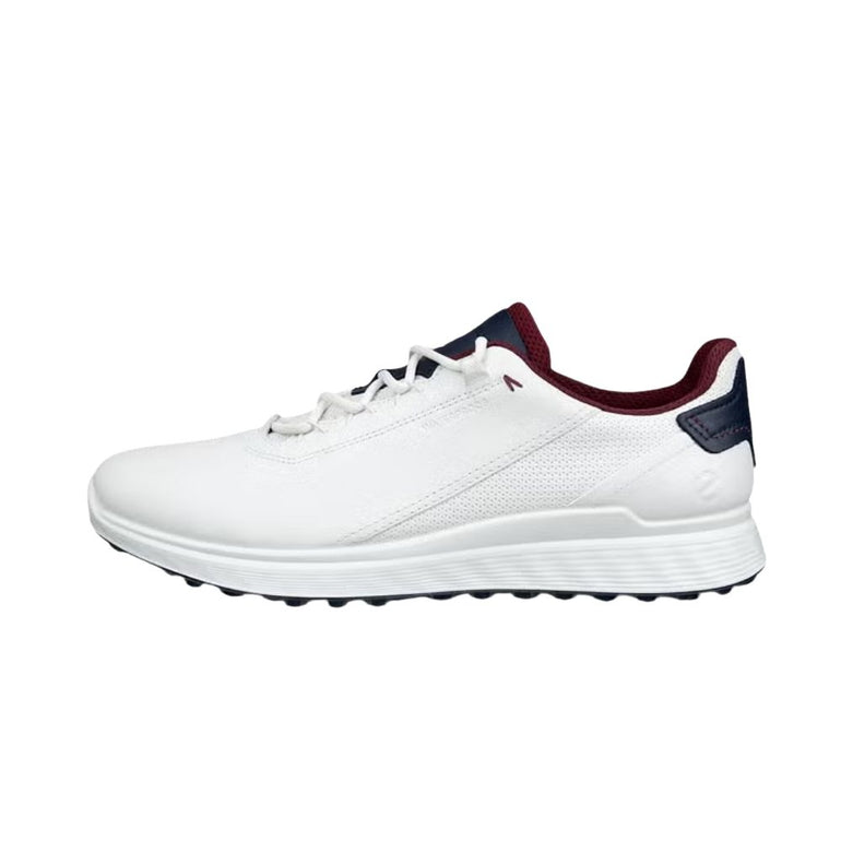 ECCO Men's Golf S-Casual Golf Shoe - White/Marine