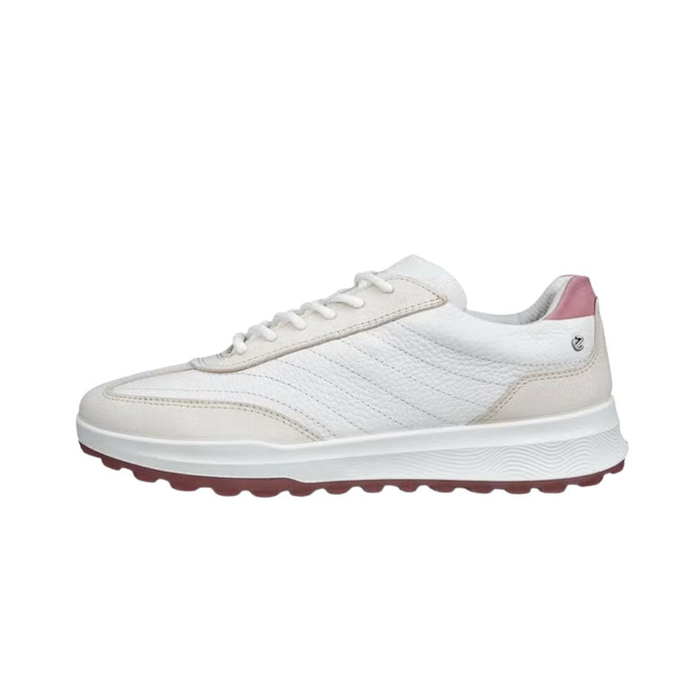 ECCO Women's Golf Street Vibe Golf Shoes - Limestone/White/Blush