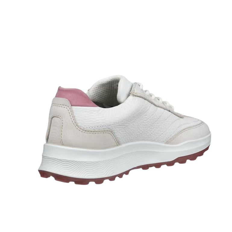 ECCO Women's Golf Street Vibe Golf Shoes - Limestone/White/Blush