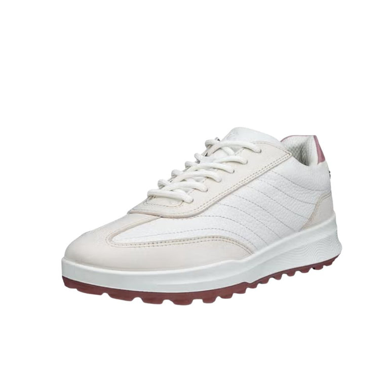 ECCO Women's Golf Street Vibe Golf Shoes - Limestone/White/Blush