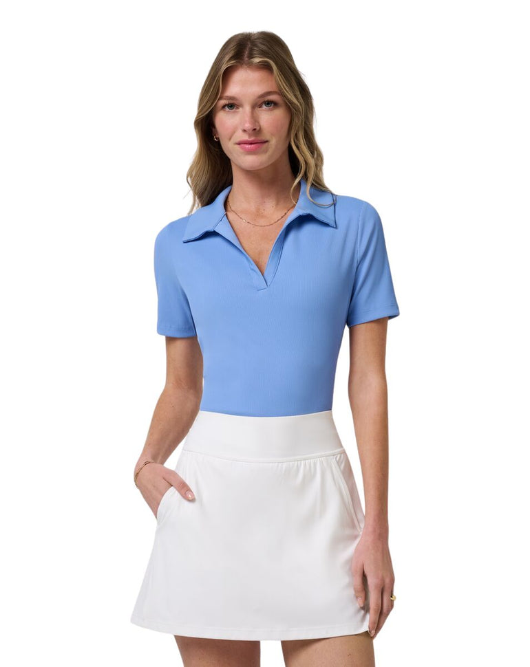 TravisMathew Women's Moveknit V-Neck Polo 26