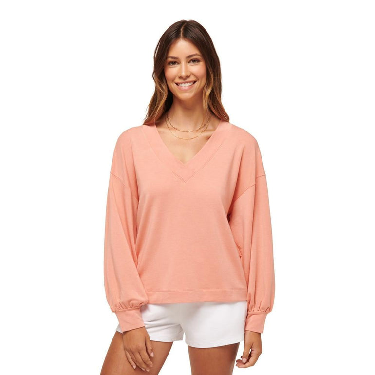 TravisMathew Women's Cloud Terry VNeck Pullover 24