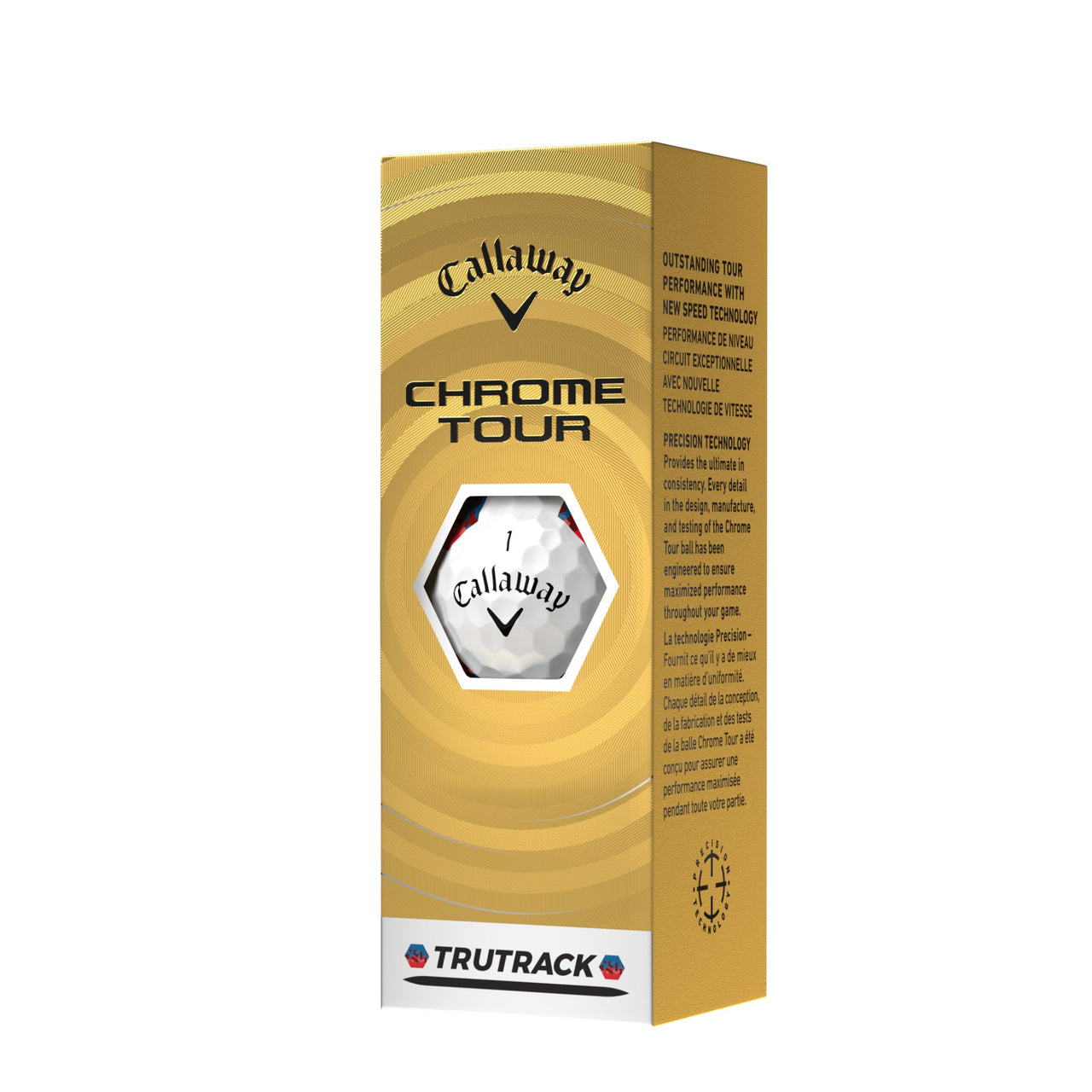 Callaway Chrome Tour golf ball packaging on a white background