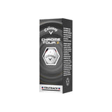 Callaway Chrome Tour X golf ball packaging on a white background
