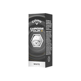 Callaway Chrome Tour X golf ball packaging on a white background