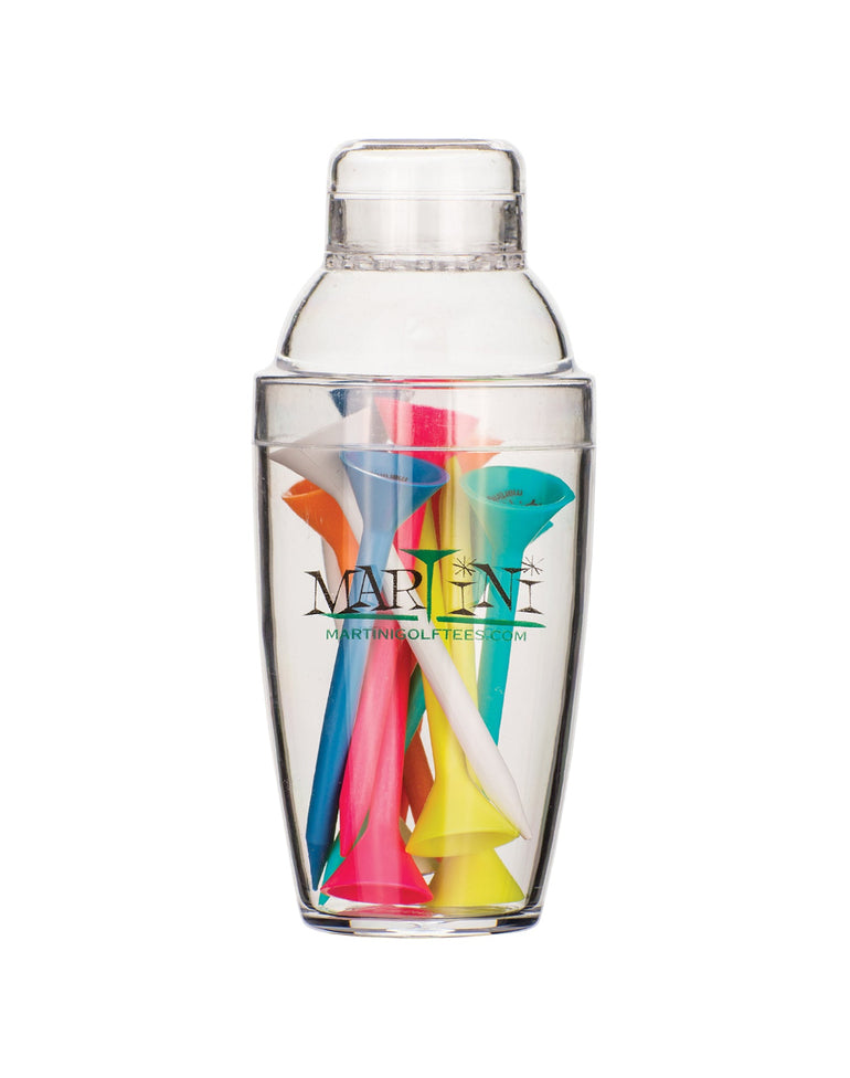 Martini Golf Tees Shaker - 3 1/4 Inch 12 Count