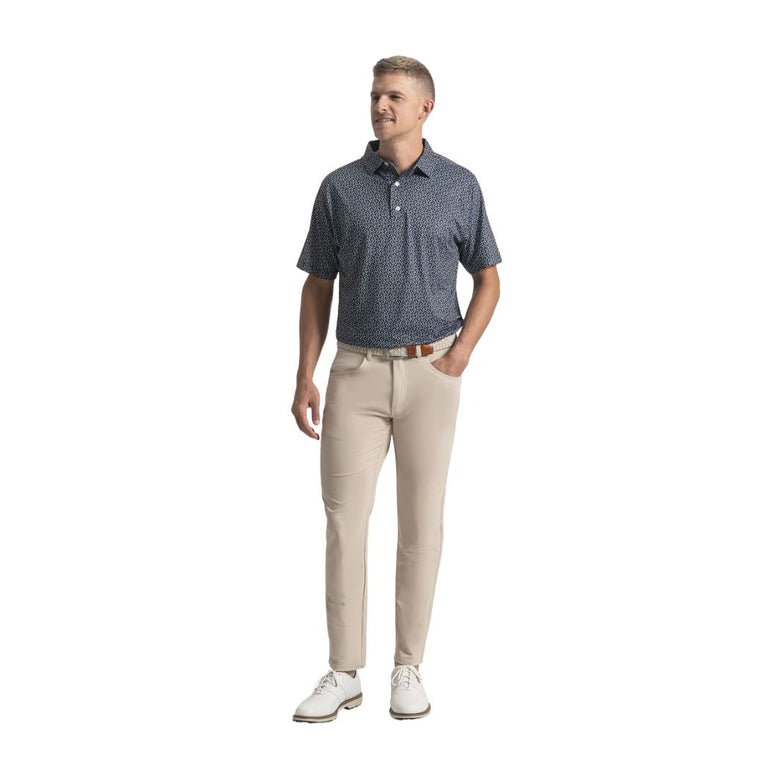 FootJoy Men's Arc Geo Polo - Navy/White/Sunshine
