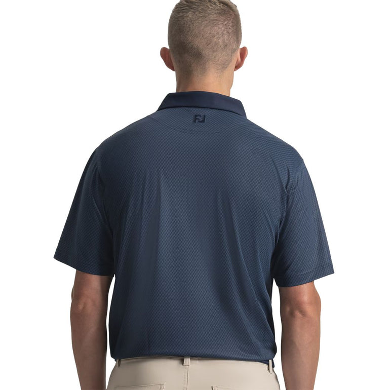 FootJoy Men's Star Geo Pique Polo - Navy