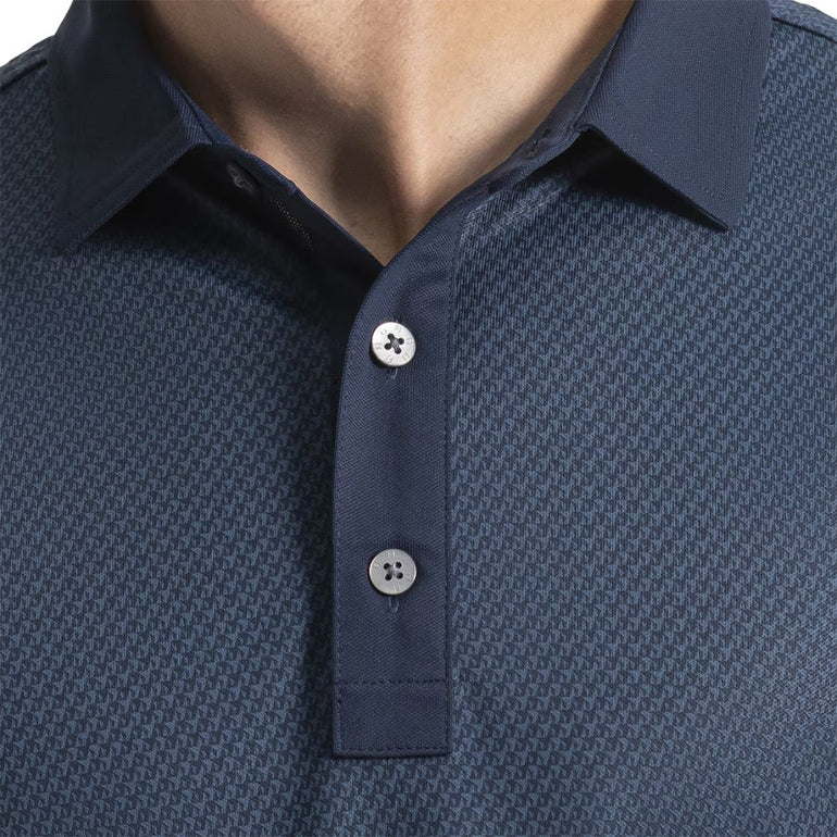 FootJoy Men's Star Geo Pique Polo - Navy