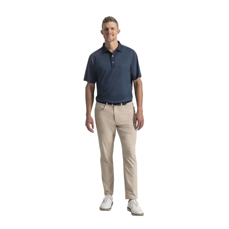FootJoy Men's Star Geo Pique Polo - Navy