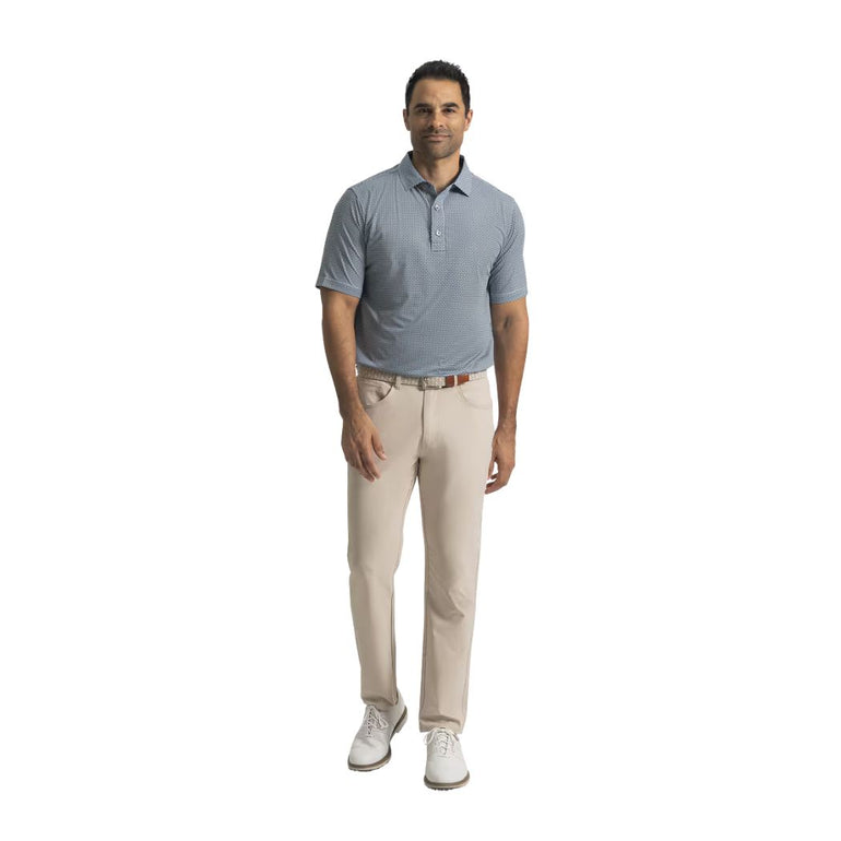 FootJoy Men's Nautical Print Polo - Navy/Field Green