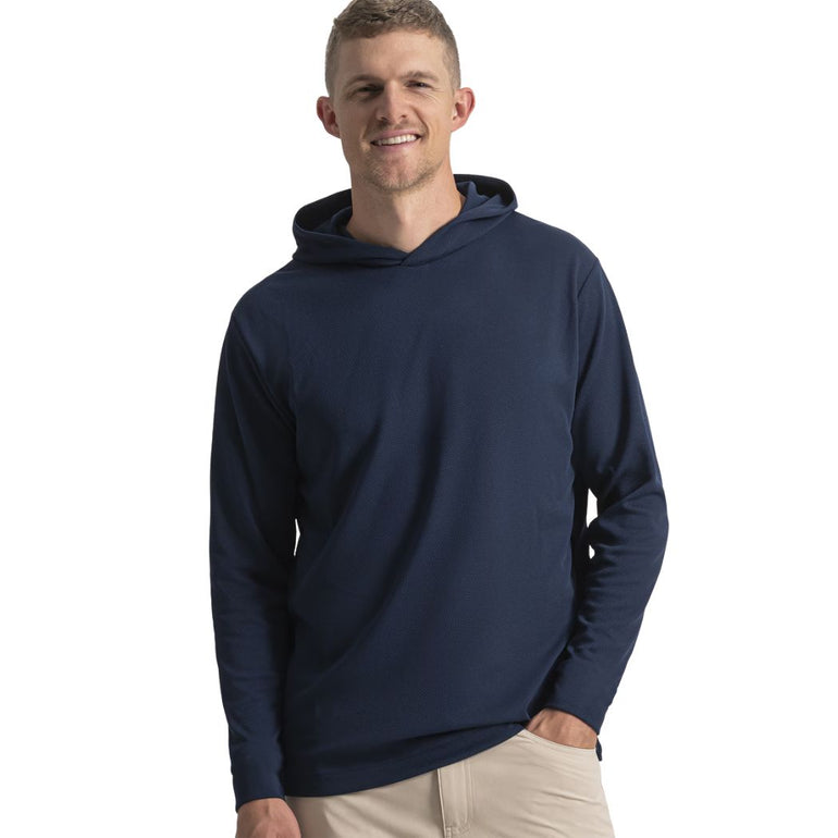 FootJoy Men's Text Jacquard Hoodie - Navy