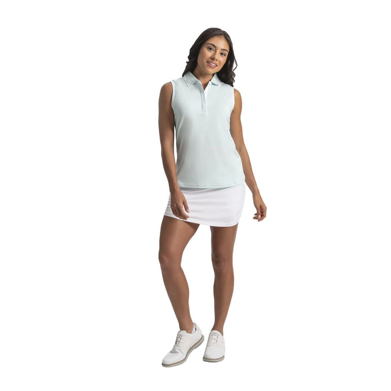 FootJoy Women's Sleeveless Polo - Glacial Blue