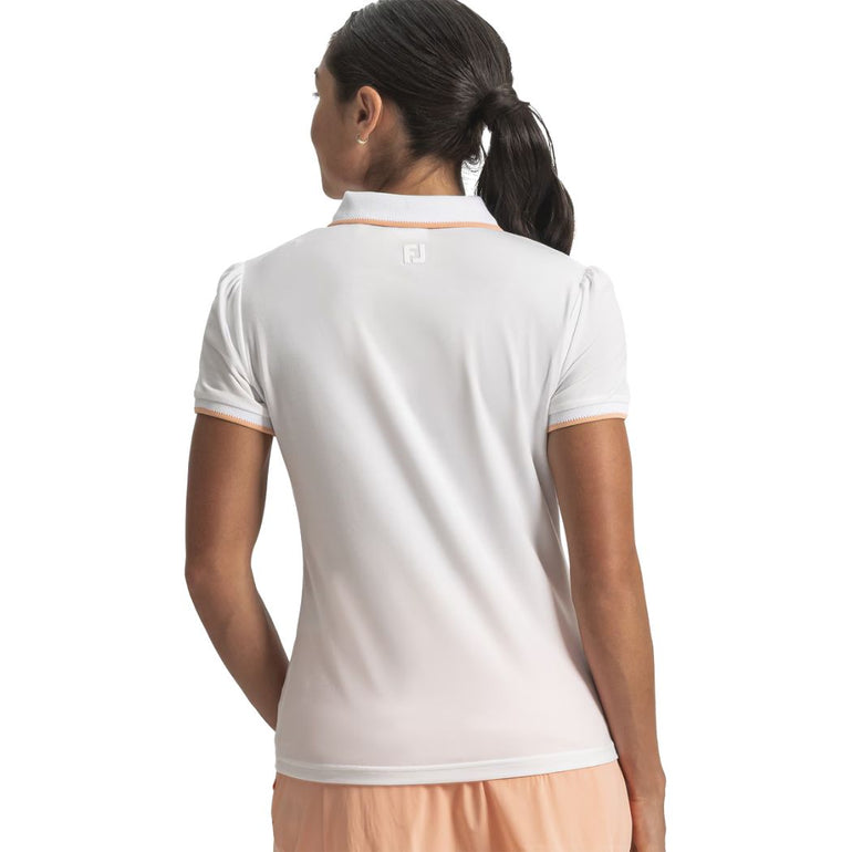 FootJoy Women's Cap Sleeve Polo - White