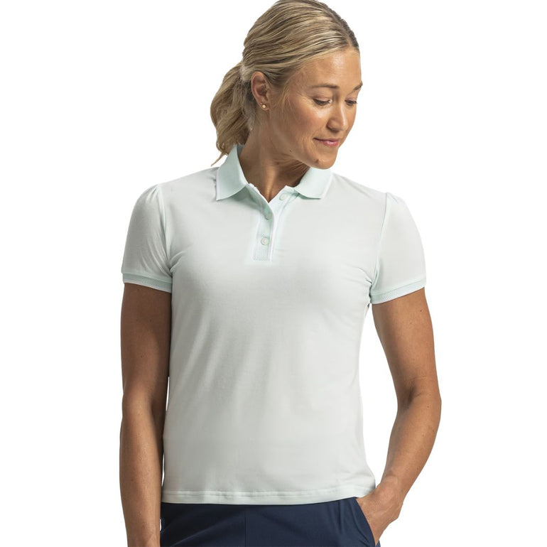 FootJoy Women's Cap Sleeve Polo - Glacial Blue