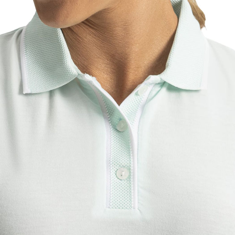FootJoy Women's Cap Sleeve Polo - Glacial Blue