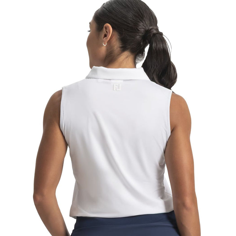 FootJoy Women's Sleeveless Shirt - White
