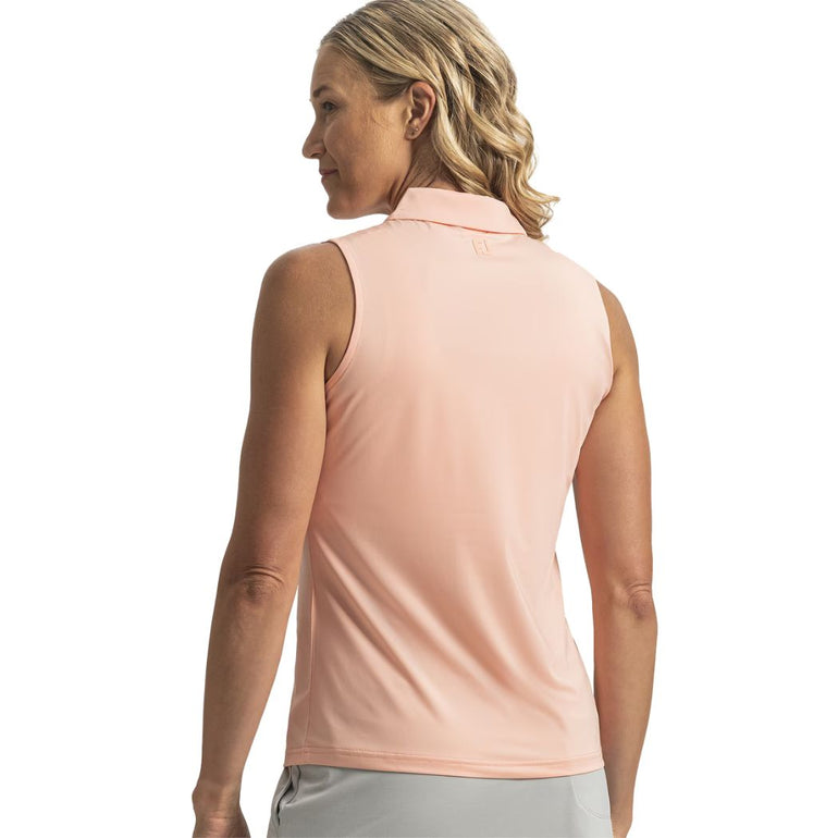 FootJoy Women's Sleevelesss Polo - Desert Peach