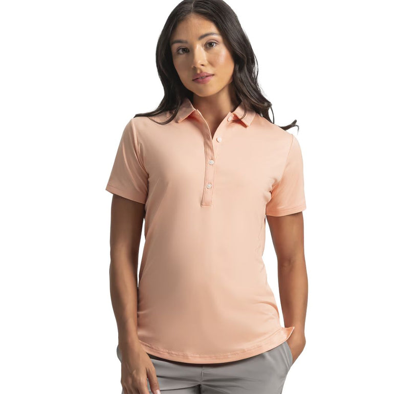FootJoy Women's Short Sleeve Shirt - Desert Peach