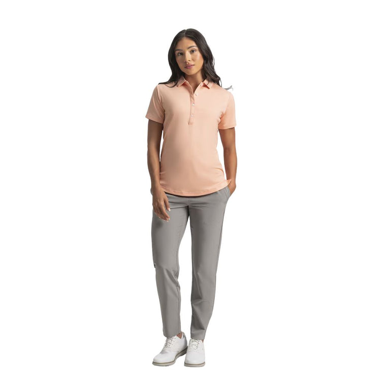 FootJoy Women's Short Sleeve Shirt - Desert Peach