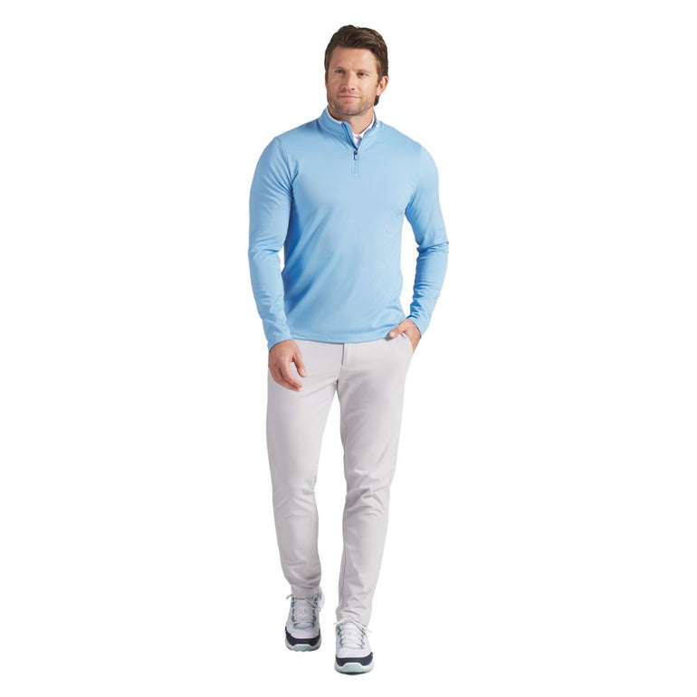 Puma Men's Cloud Tech Quarter Zip Pullover - Team Light Blue