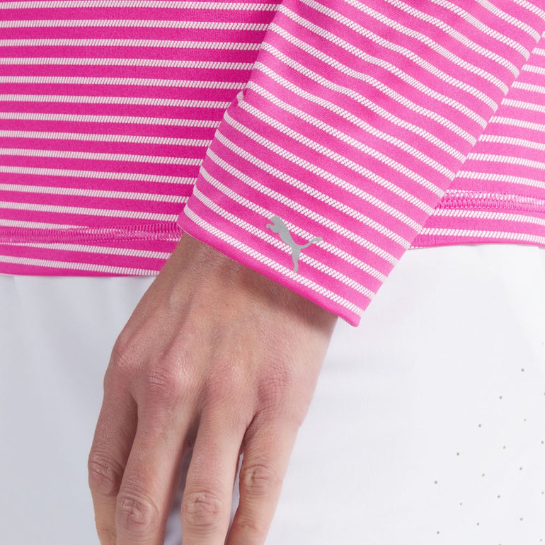 Puma Women's UV Stripe Quarter Zip Pullover