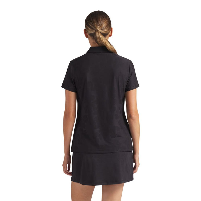 Puma Women's Floral Jacquard Short Sleeve Polo