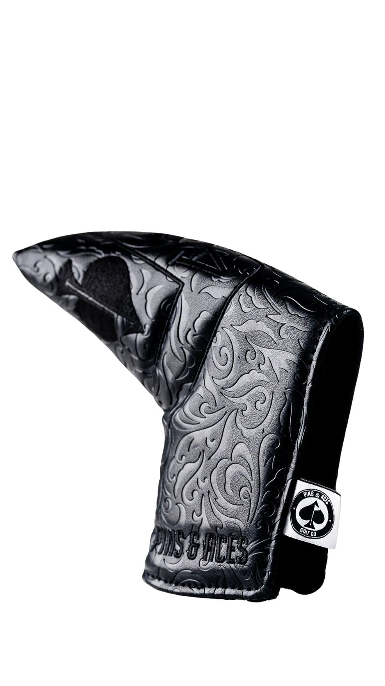 Pins & Aces Blackout Ace of Spades Blade Putter Headcover
