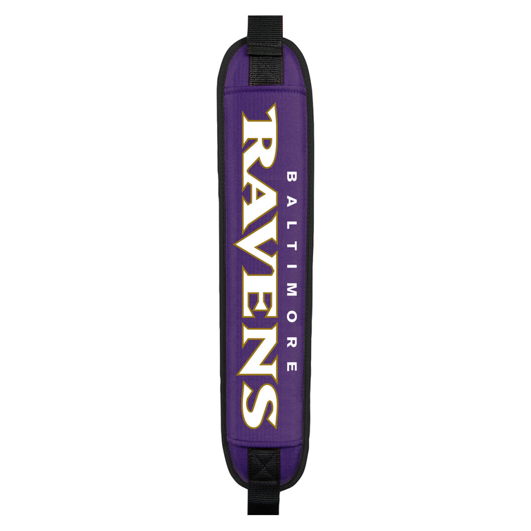 Purple Baltimore Ravens shoulder bag on a white background