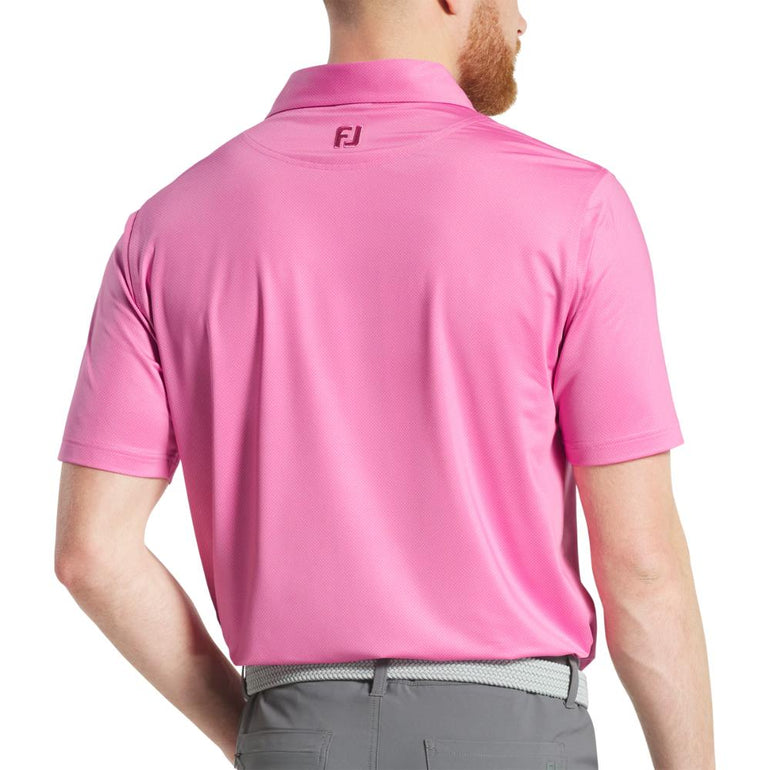 FootJoy Men's Tonal Dot Pink Polo 25