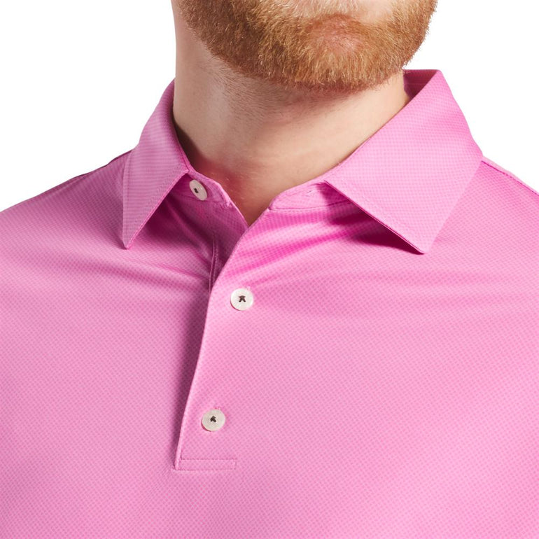 FootJoy Men's Tonal Dot Pink Polo 25