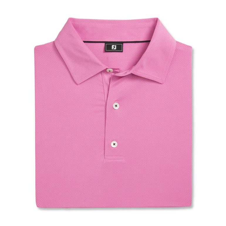 FootJoy Men's Tonal Dot Pink Polo 25