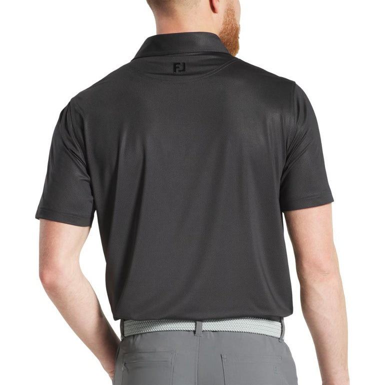 FootJoy Men's Tonal Dot Black Polo 25
