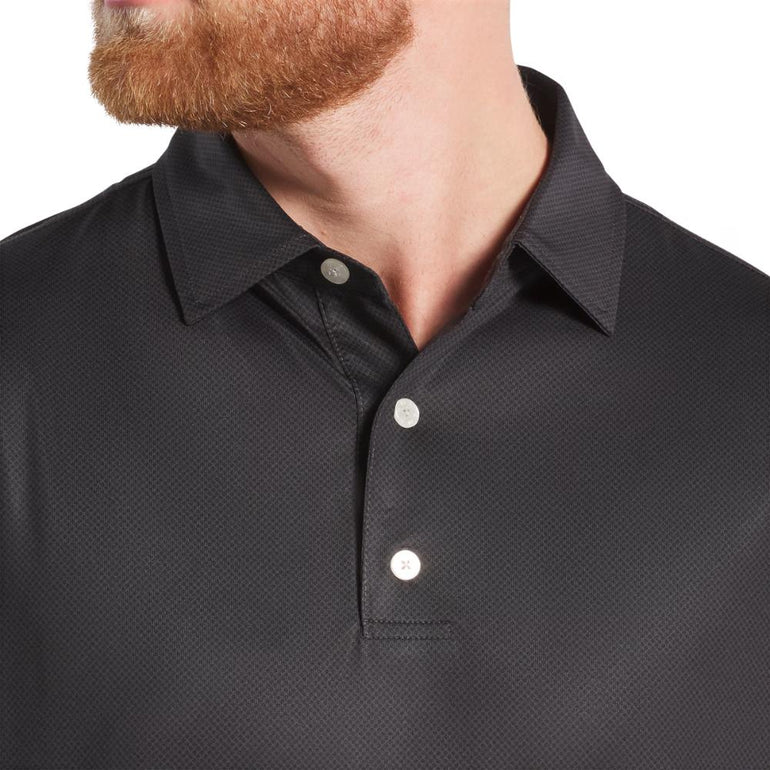 FootJoy Men's Tonal Dot Black Polo 25