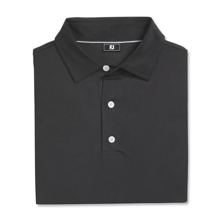 FootJoy Men's Tonal Dot Black Polo 25