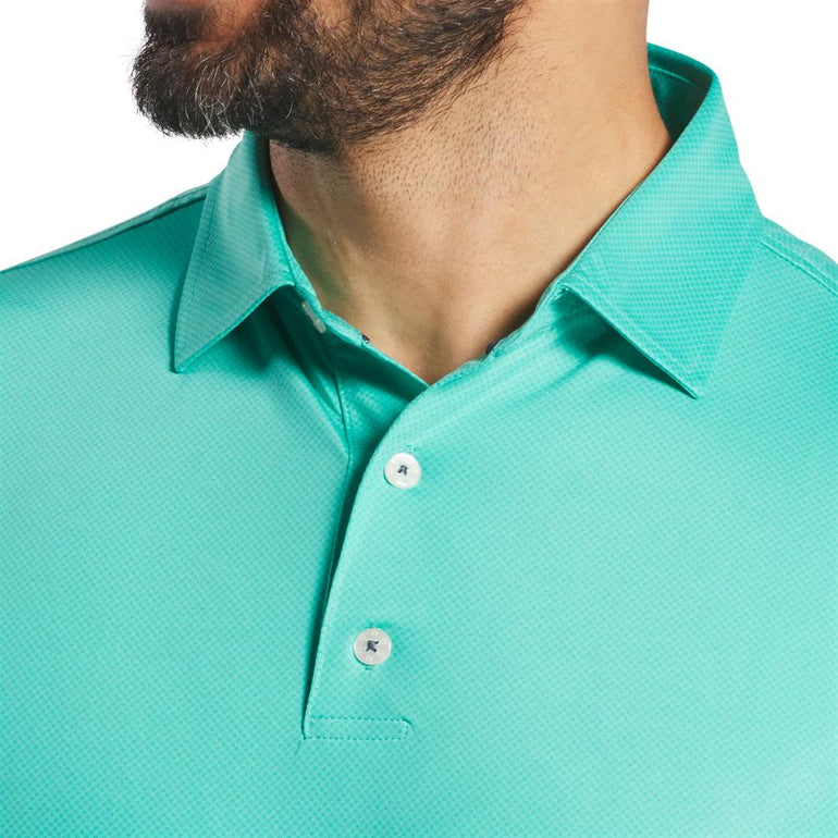 FootJoy Men's Tonal Dot Emerald Polo 25