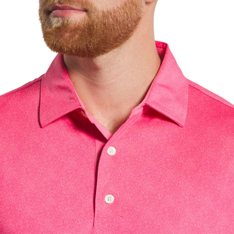 FootJoy Men's Speckle Print Pink Lemonade Polo 25