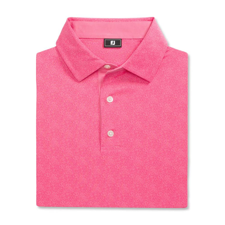 FootJoy Men's Speckle Print Pink Lemonade Polo 25