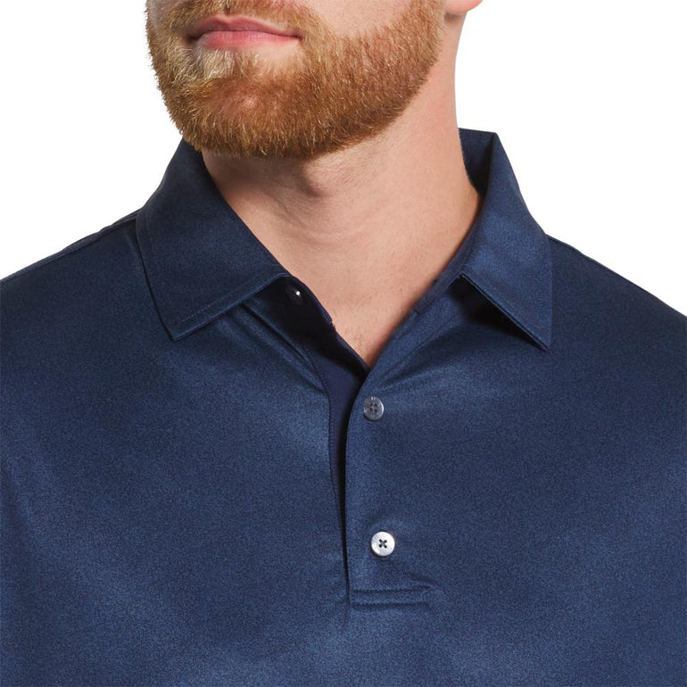 FootJoy Men's Speckle Print Navy Polo 25