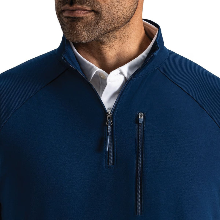 FootJoy Men's Ottoman Midlayer Pullover - Navy