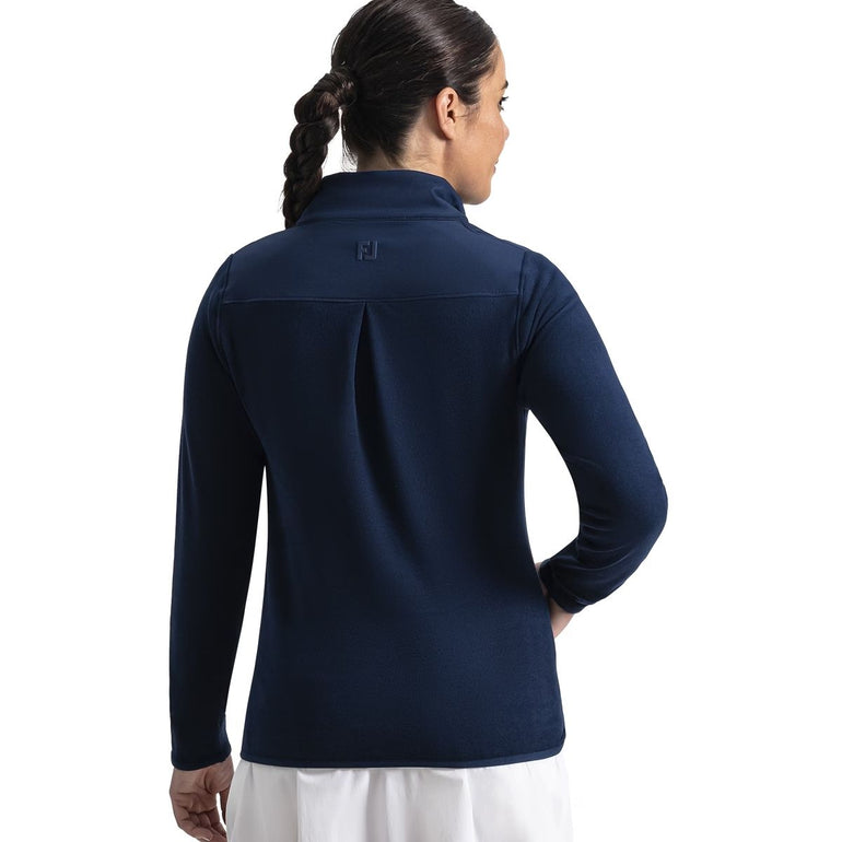 FootJoy Women's Micro Fleece Quarter Zip Pullover - Navy