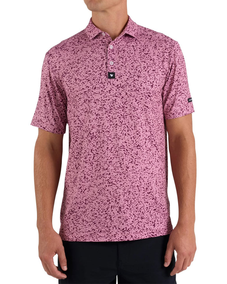 Bad Birdie Men's Greens Keeper Foxglove Polo
