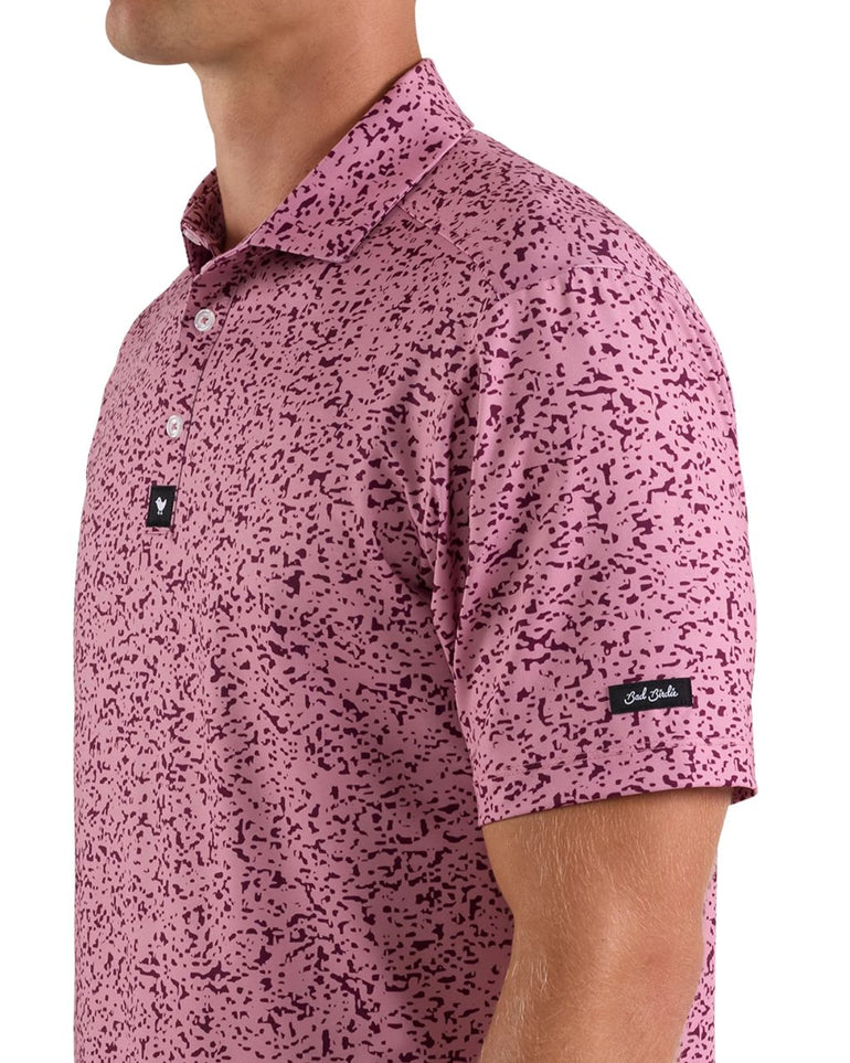 Bad Birdie Men's Greens Keeper Foxglove Polo