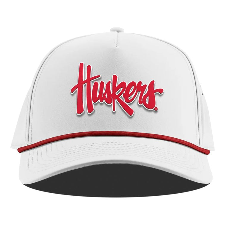Branded Bills Huskers Script Curved Rope Hat
