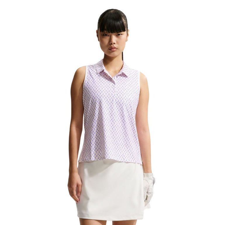 Nike Women's Dri-Fit Victory Sleeveless Print Polo 26