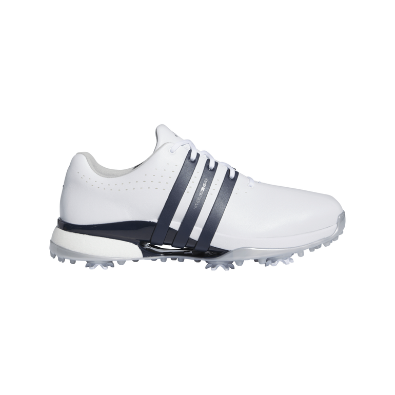 Adidas Men's Tour360 24 Spiked Golf Shoe - White/Navy/Silver