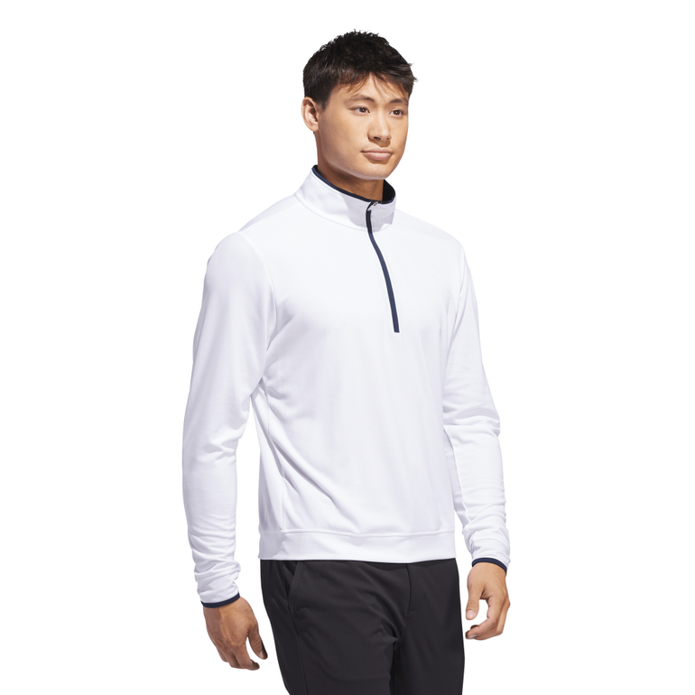 Adidas Men's UPF Lightweight 1/4 Zip - White