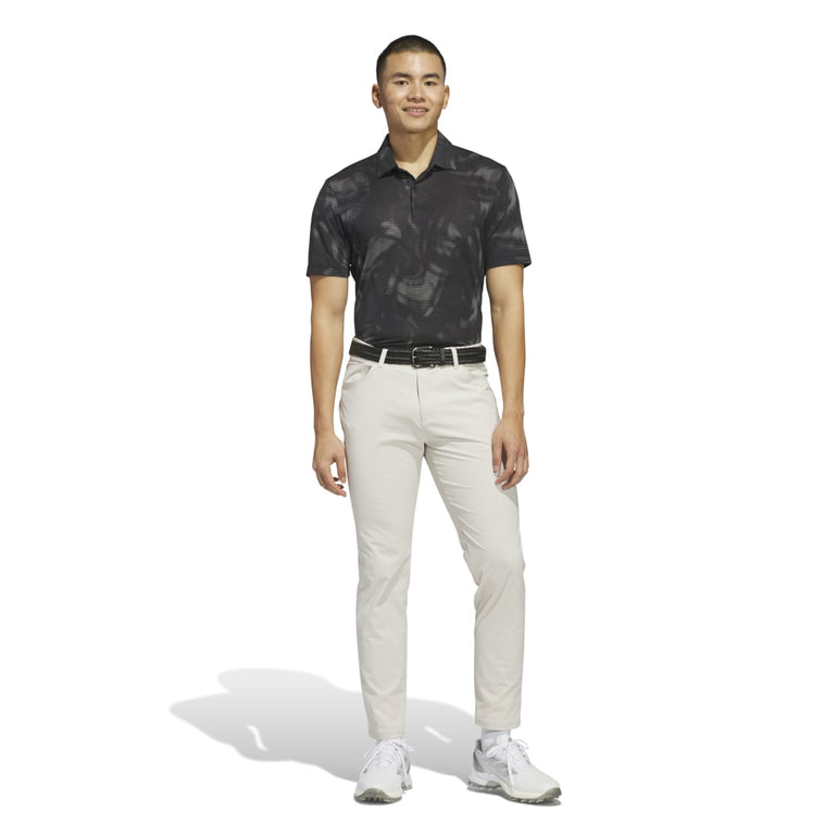 Adidas Men's Ultimate Printed Mesh Polo 25 - Black