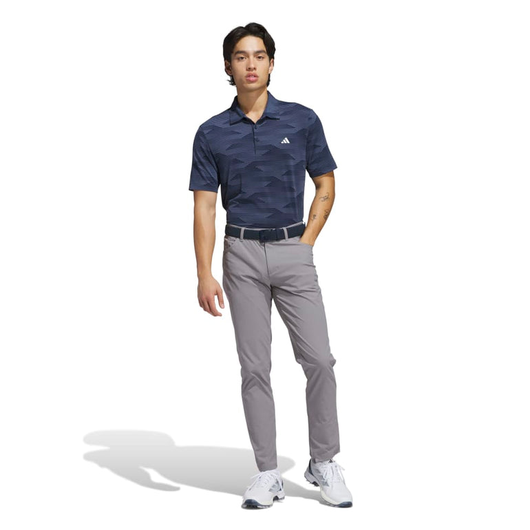 Adidas Men's Ultimate Speed Stripe Polo 25 - Collegiate Navy/Preloved Ink