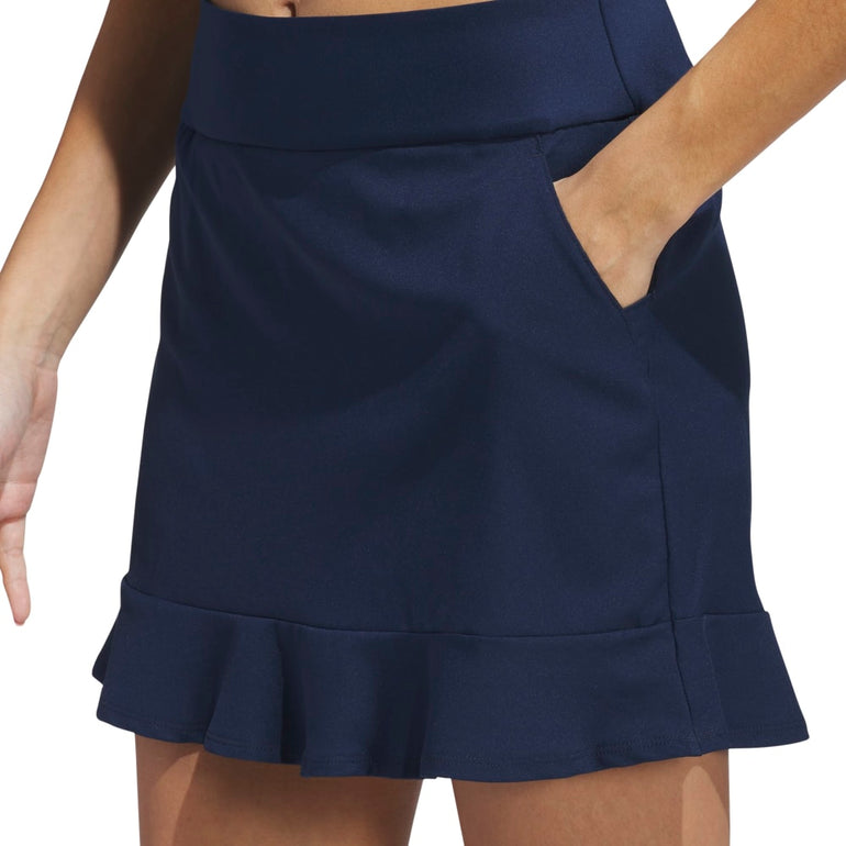 Adidas Women's Ultimate365 Frilled Skort 25 - Collegiate Navy